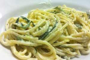 Spaghetti alla finta carbonara