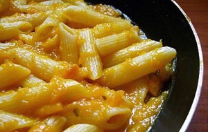 Pasta con la zucca